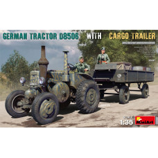 "German Tractor D8506 with Cargo Trailer"