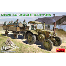 "German Tractor D8506 with Trailer & Crew"