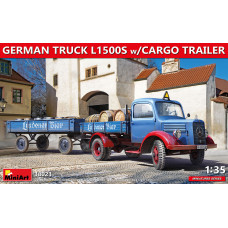 "GERMAN TRUCK L1500S w/CARGO TRAILER"