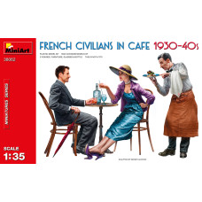 "French Civilians in Cafe 1930-40s"