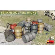 "German 200L Fuel Drum Set WW2"