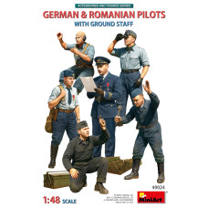 GERMAN & ROMANIAN PILOTS W/GROUND STAFF