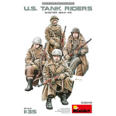 U.S. TANK RIDERS. WINTER 1944-45