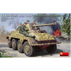 Sd.Kfz. 234/4 w/CREW Schwerer Panzerspähwagen 7,5 cm.