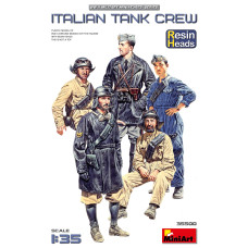 Italian Tank Crew. Resin Heads