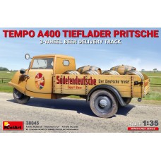 TEMPO A400 TIEFLADER PRITSCHE 3-WHEEL BEER DELIVERY TRUCK