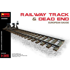 RAILWAY TRACK w/ DEAD END. EUROPEAN GAUGE