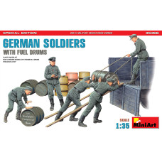 ''German Soldiers w/ Fuel Drums. Special Edition (35041 & 35597 6 drums)''