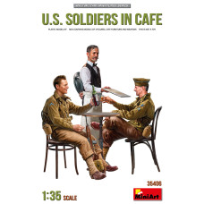 "U.S. Soldiers in Cafe"