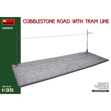 "Cobblestone Road w/Tram Line (Injection Mold)"