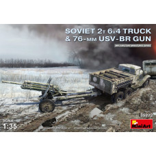 "Soviet 2 t 6x4 Truck with 76 mm USV-BR Gun"