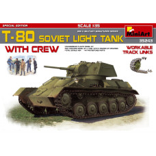 "T-80 Soviet Light Tank w/Crew.Special Edition"