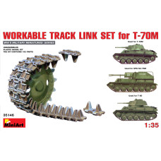 "Workable Track Link Set for T-70M Light Tank"